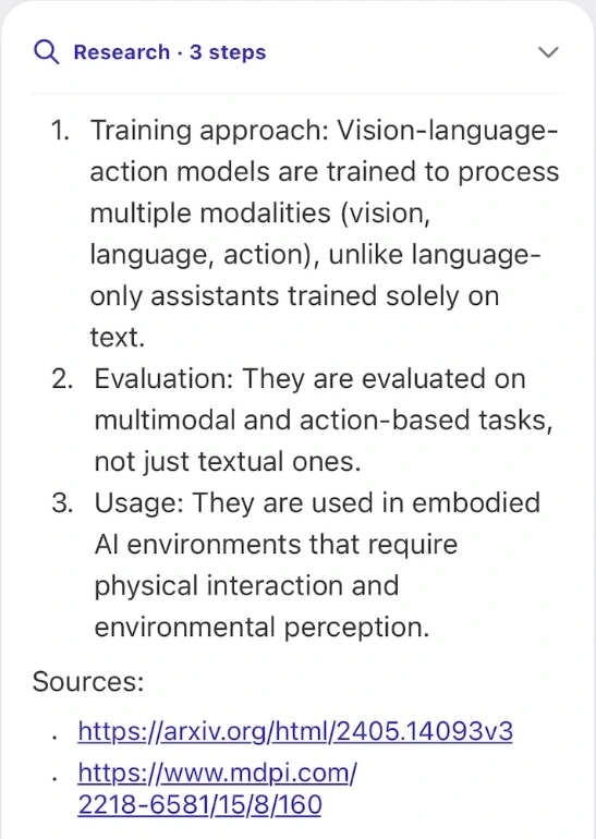 Actual Pumli research answer with source links